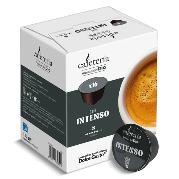 Café en cápsulas intenso Cafetería de Dia caja 16 unidades - 16.14 ud - Imagen del producto en Findit