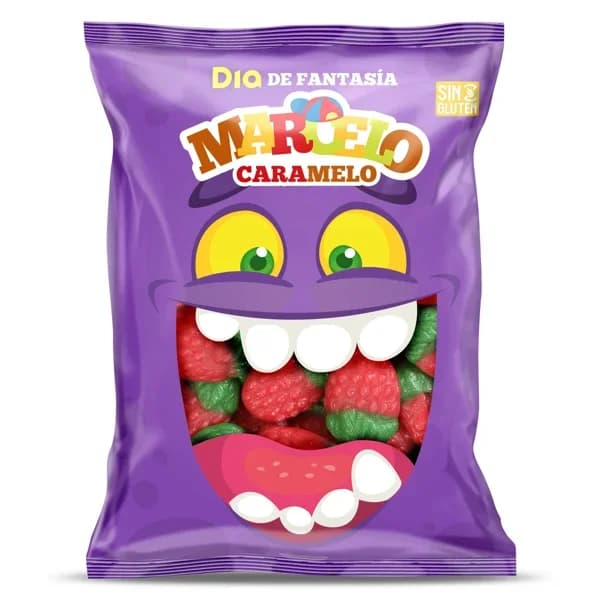 Golosinas fresas Marcelo Caramelo de Dia bolsa 200 g - 0.2 kg - Imagen del producto en Findit