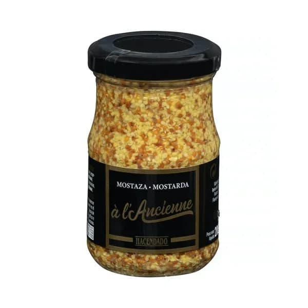 Mostaza a la antigua Hacendado - 0.2 kg - Imagen del producto en Findit