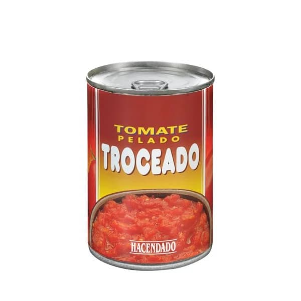 Tomate troceado pelado Hacendado - 0.41 kg - Imagen del producto en Findit