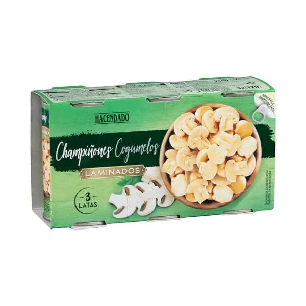 Champiñón laminado Hacendado - 0.25 kg - Imagen del producto en Findit