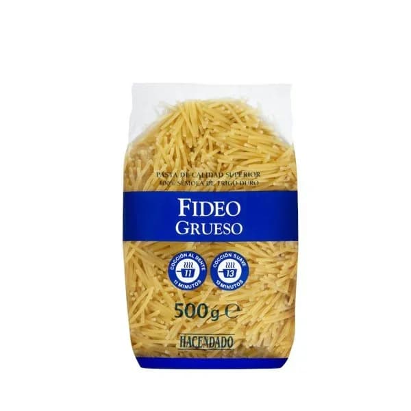 Fideo grueso Hacendado - 0.5 kg - Imagen del producto en Findit