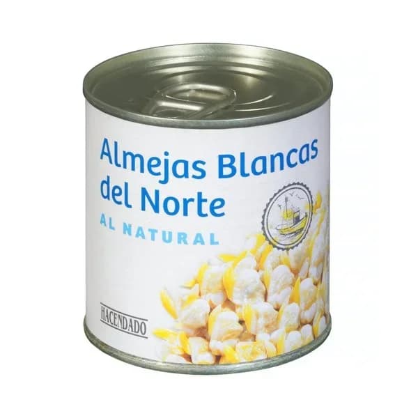 Almejas blancas del norte al natural Hacendado - 0.09 kg - Imagen del producto en Findit