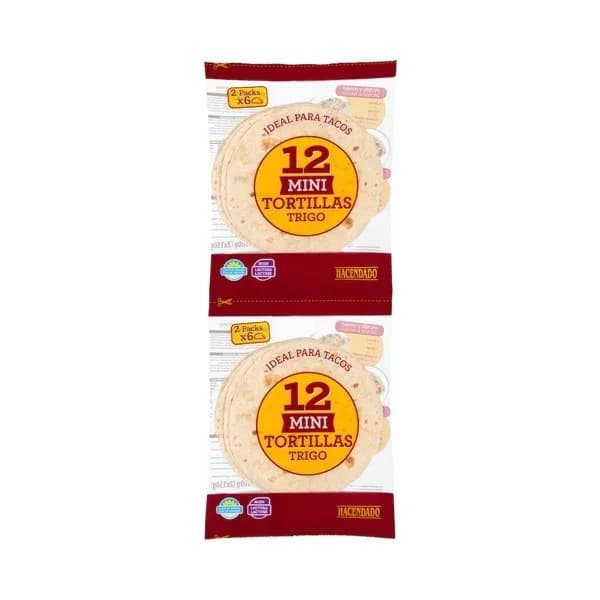 Mini tortillas de trigo Hacendado - 0.3 kg - Imagen del producto en Findit