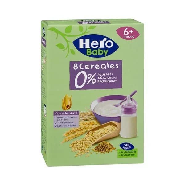 Papilla 8 cereales Hero Solo +6 meses - 0.41 kg - Imagen del producto en Findit
