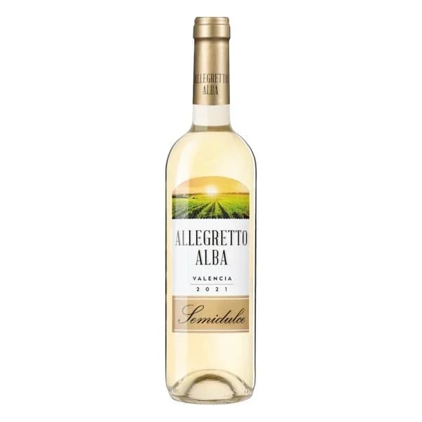 Vino blanco D.O Valencia semidulce Allegretto Alba - 1 ud - Imagen del producto en Findit