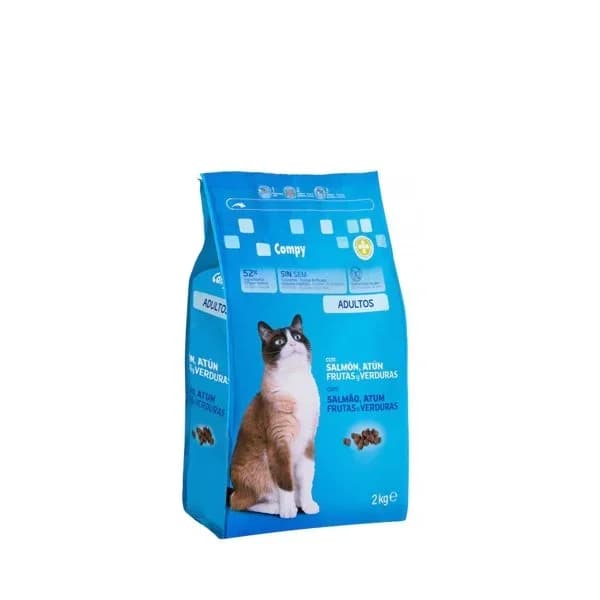 Comida gato adulto Compy con salmón  atún  frutas y verduras - 2 kg - Imagen del producto en Findit