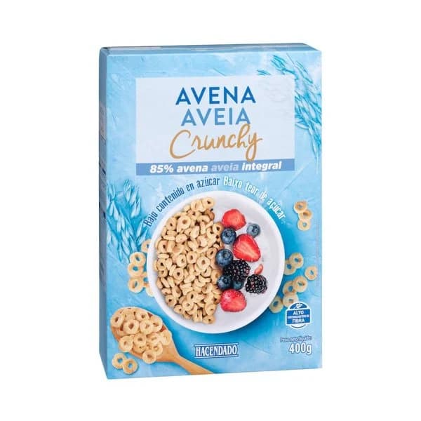 Cereales avena Crunchy Hacendado - 0.4 kg - Imagen del producto en Findit