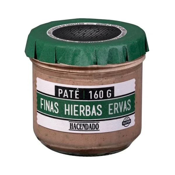 Paté de cerdo con finas hierbas Hacendado - 0.16 kg - Imagen del producto en Findit