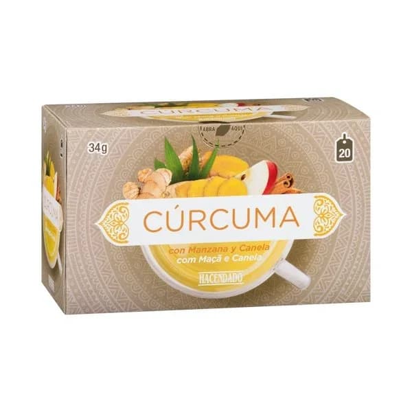Infusión Cúrcuma Hacendado con manzana y canela - 0.03 kg - Imagen del producto en Findit