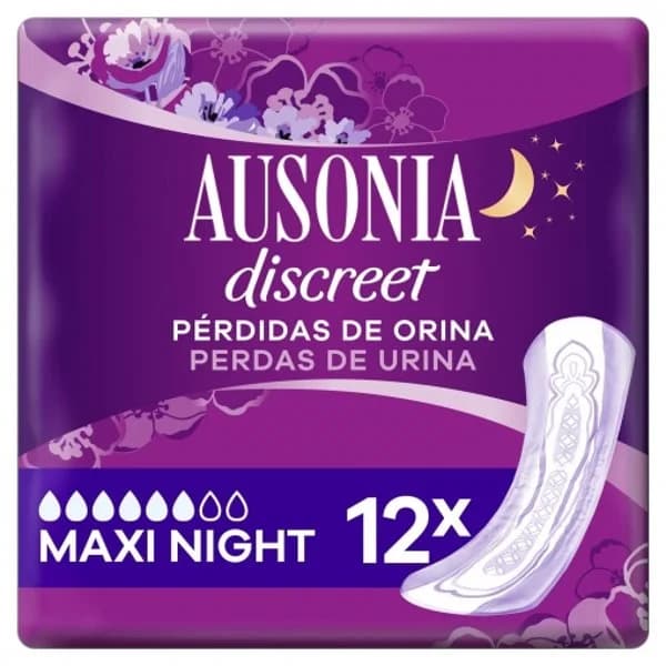 Compresa maxi AUSONIA Discreet, paquete 12 uds - 6.79 ud - Imagen del producto en Findit