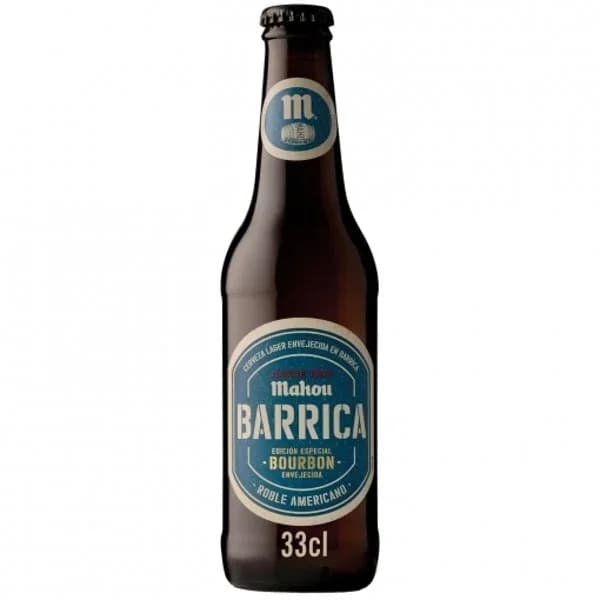 Cerveza Bourbon MAHOU, botellín 33 cl - 0.33 l - Imagen del producto en Findit