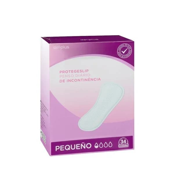 Protegeslip de incontinencia Deliplus pequeño - 33.7 ud - Imagen del producto en Findit