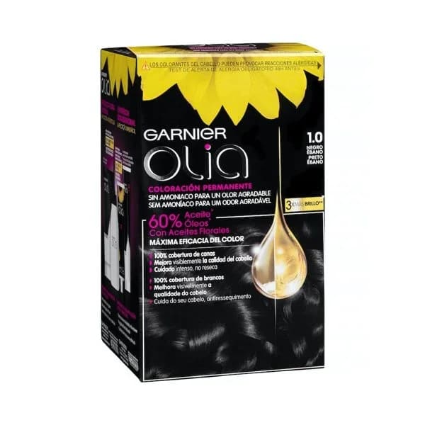 Tinte Coloracion Permanente Negro Ebano Nº 1 - 1 ud - Imagen del producto en Findit