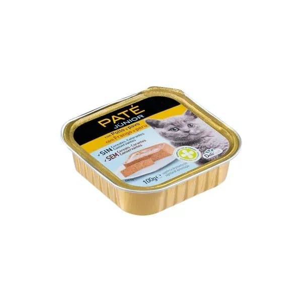 Paté gato júnior Delikuit con pollo y pavo - 1 ud - Imagen del producto en Findit