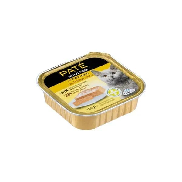 Paté gato adulto Delikuit con pollo y pavo - 1 ud - Imagen del producto en Findit