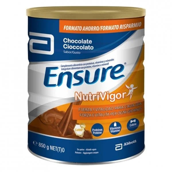 Complemento alimenticio de choco ENSURE Nutrivigor, lata 850 g - 0.85 kg - Imagen del producto en Findit