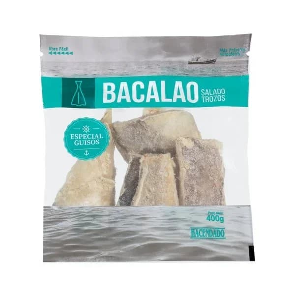 Trozos de bacalao salado Hacendado - 1 ud - Imagen del producto en Findit
