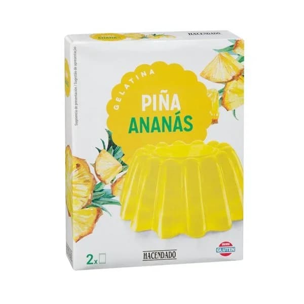 Preparado en polvo gelatina piña Hacendado - 1 ud - Imagen del producto en Findit