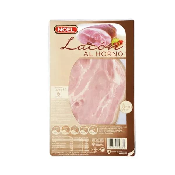Lacón al horno Noel lonchas - 0.2 kg - Imagen del producto en Findit