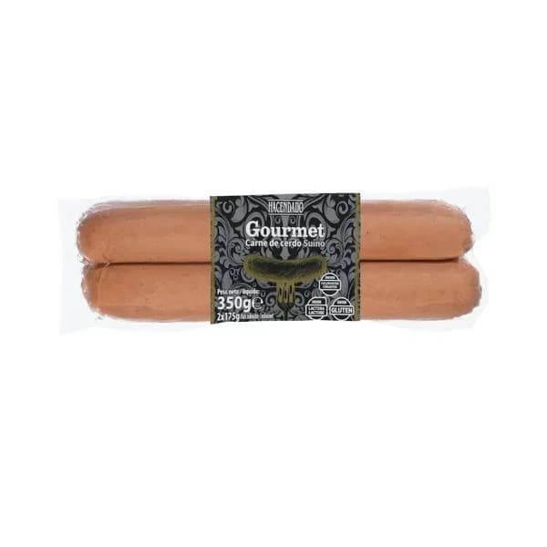 Salchichas cocidas bocata gourmet Hacendado de cerdo sabor ahumado - 0.35 kg - Imagen del producto en Findit