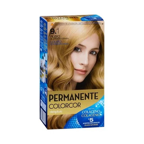 Coloración permanente 9.1 rubio clarísimo ceniza Deliplus - 1 ud - Imagen del producto en Findit