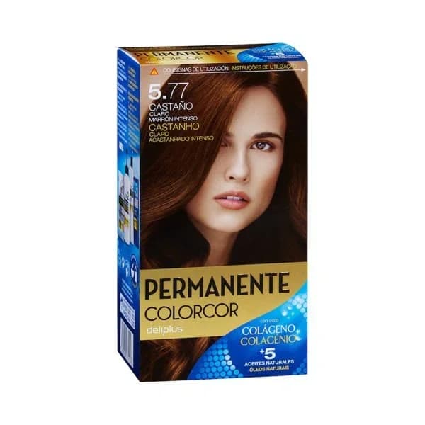 Coloración permanente 5.77 castaño claro marrón intenso Deliplus - 1 ud - Imagen del producto en Findit