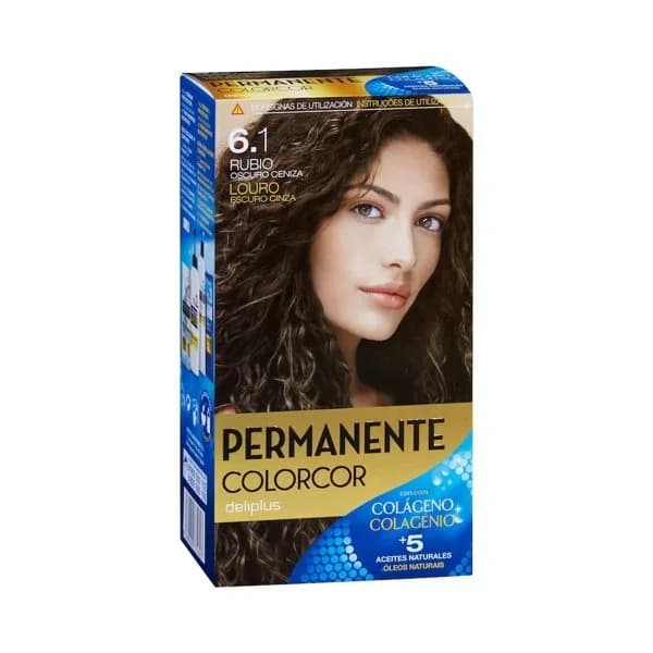 Coloración permanente 6.1 rubio oscuro ceniza Deliplus - 1 ud - Imagen del producto en Findit
