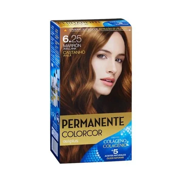 Coloración permanente 6.25 marrón avellana Deliplus - 1 ud - Imagen del producto en Findit