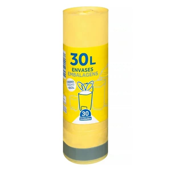 Bolsa de basura envases Bosque Verde 30L cubo mediano - 30 ud - Imagen del producto en Findit