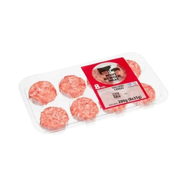 Mini burgers de vacuno y cerdo - 0.28 kg - Imagen del producto en Findit