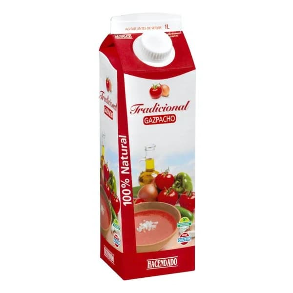 Gazpacho tradicional Hacendado - 1 l - Imagen del producto en Findit