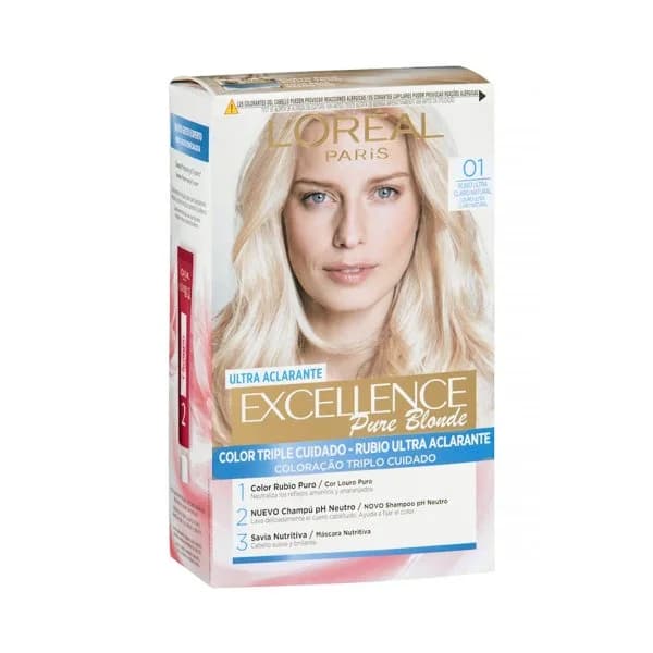 Tinte creme nº 01 Rubio Ultra Claro Natural L'Oréal Excellence 1 ud. - 1 ud - Imagen del producto en Findit