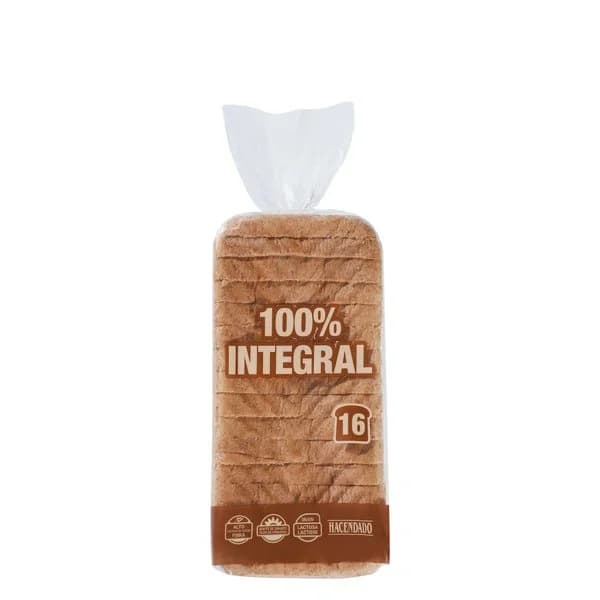 Pan de molde 100% integral Hacendado - 0.46 kg - Imagen del producto en Findit