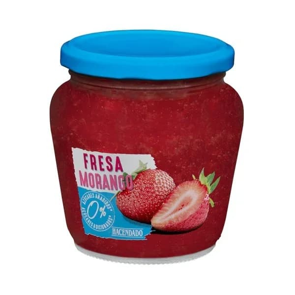 Confitura de fresa Hacendado 0% azúcares añadidos - 0.38 kg - Imagen del producto en Findit