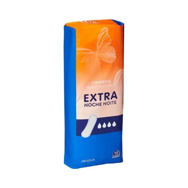 Compresa sin alas extraplana noche Deliplus - 1 ud - Imagen del producto en Findit