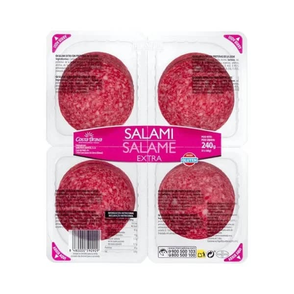 Salami extra Hacendado lonchas - 0.24 kg - Imagen del producto en Findit