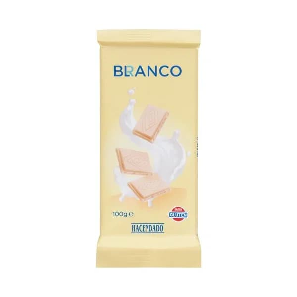 Chocolate blanco Hacendado - 0.1 kg - Imagen del producto en Findit