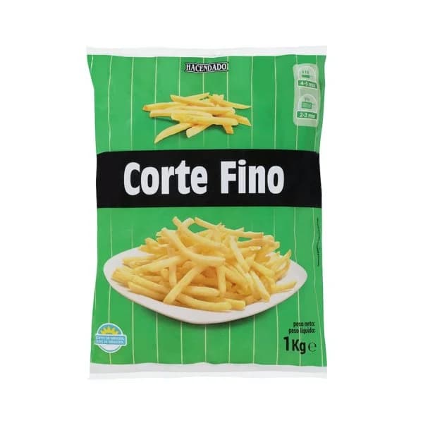 Patatas prefritas corte fino Hacendado ultracongeladas - 1 kg - Imagen del producto en Findit