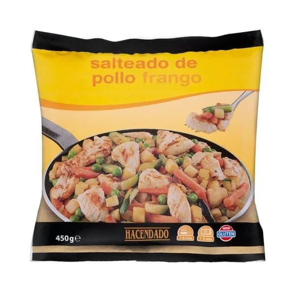 Salteado de pollo Hacendado ultracongelado - 0.45 kg - Imagen del producto en Findit
