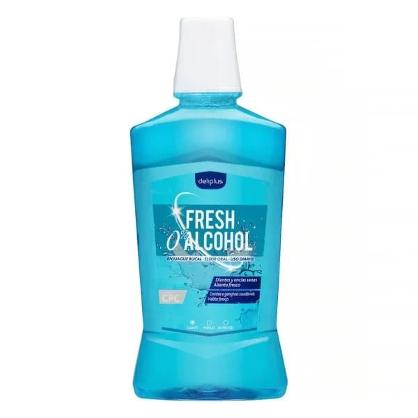 Enjuague bucal Fresh 0% alcohol Deliplus - 0.5 l - Imagen del producto en Findit