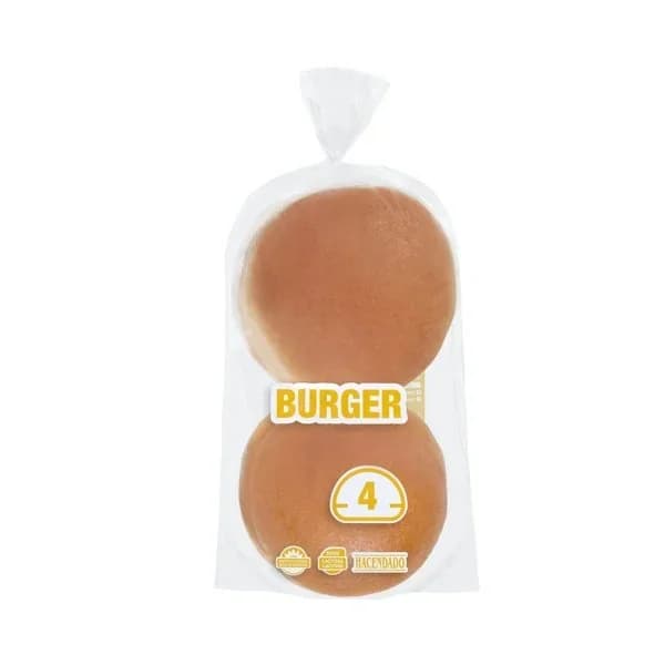 Pan de hamburguesa Hacendado - 0.22 kg - Imagen del producto en Findit