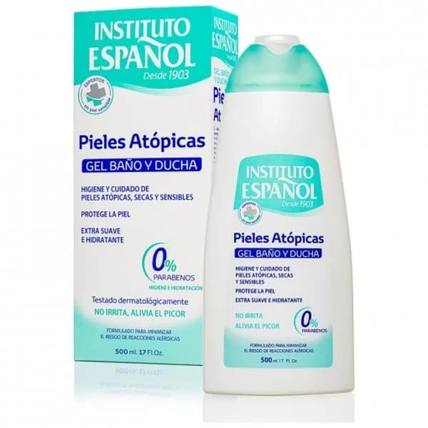 Gel de baño para el cuidado de pieles atópicas secas y sensibles Instituto Español 500 ml. - 0.5 ud - Imagen del producto en Findit
