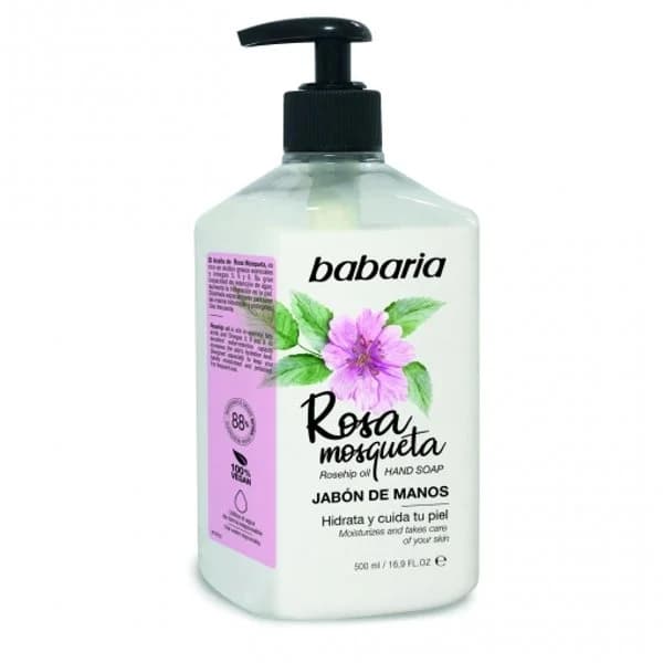 Jabón de manos rosa mosqueta dispensador 500 ml - 0.5 l - Imagen del producto en Findit