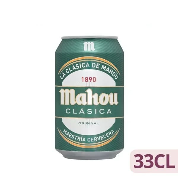 Cerveza MAHOU Clásica, lata 33 cl - 0.33 l - Imagen del producto en Findit