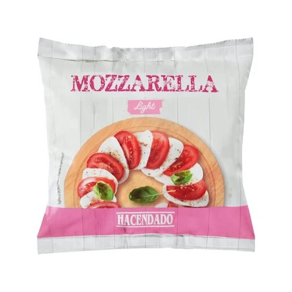 Mozzarella fresca light de vaca Hacendado - 0.12 kg - Imagen del producto en Findit