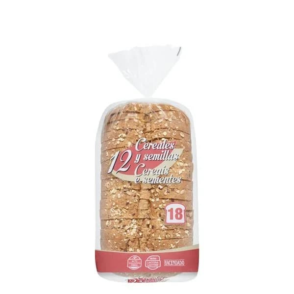 Pan de molde 12 cereales y semillas Hacendado - 0.68 kg - Imagen del producto en Findit