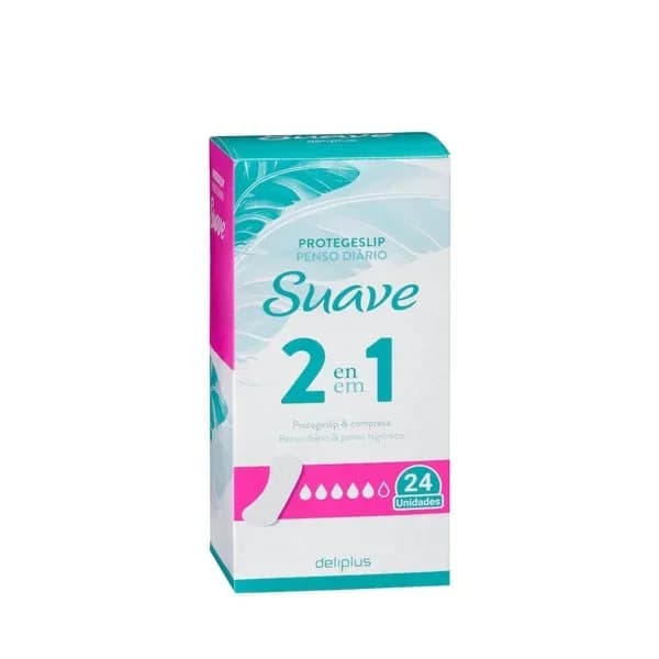 Protegeslip y compresa 2 en 1 Deliplus Suave - 23.91 ud - Imagen del producto en Findit