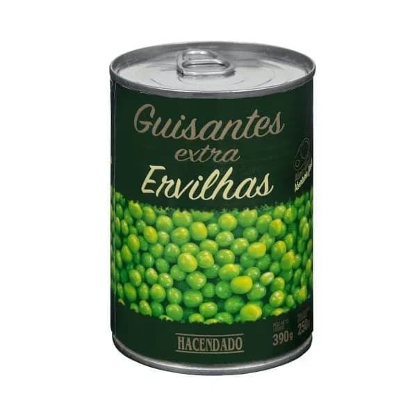 Guisantes extra Hacendado - 0.25 kg - Imagen del producto en Findit