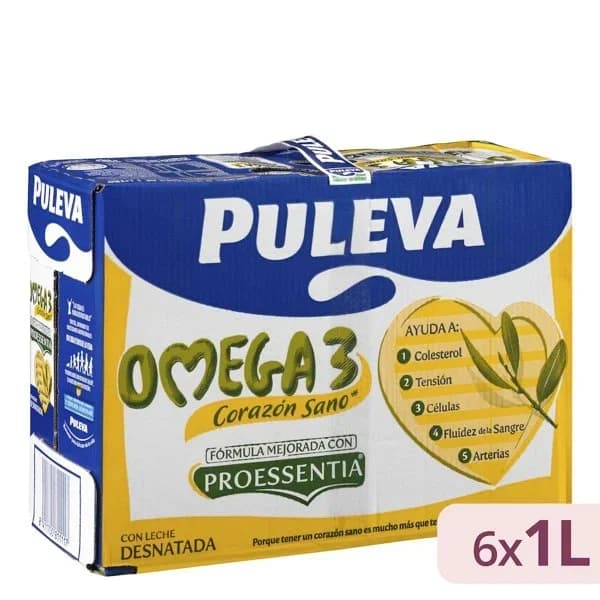 Leche Desnatada Omega 3 Brik 1L - 6 l - Imagen del producto en Findit